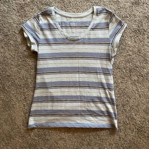 SO Blue Striped T Shirt Size L